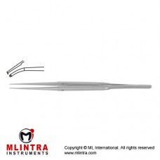 Diam-n-Dust™ Micro Dissecting Forcep Curved - 1 x 2 Teeth Stainless Steel, 23 cm - 9" Tip Size 6.0 x 0.7 mm